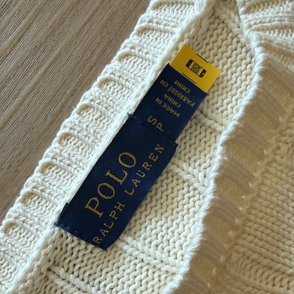Polo by Ralph Lauren Cream Cable Knit Sweater - Picture 2 of 2